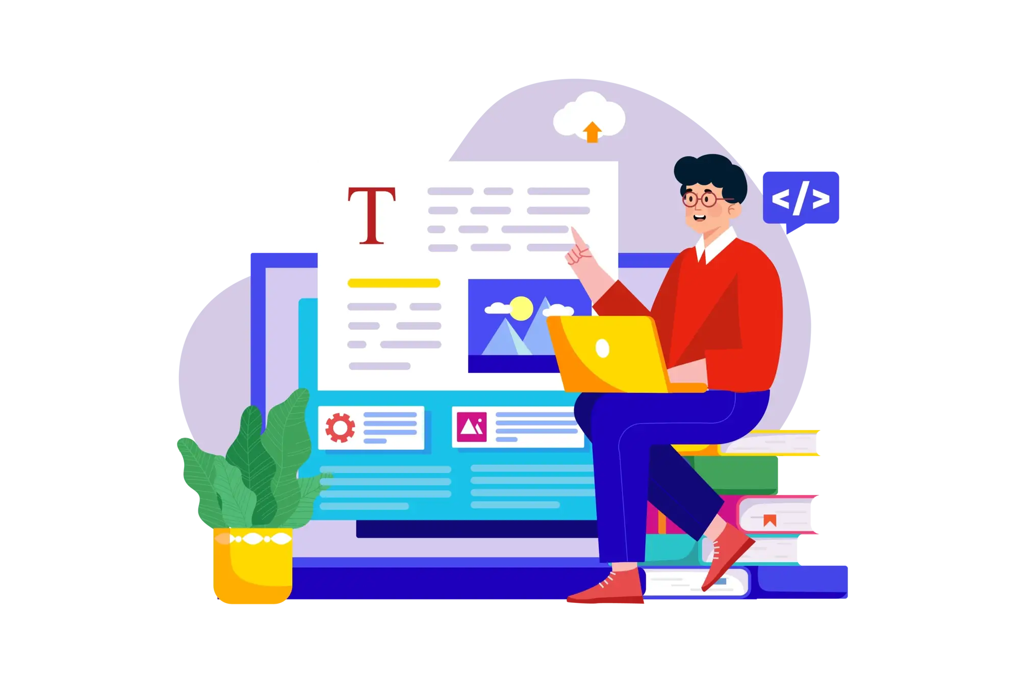 illustration des modifications d'un site web