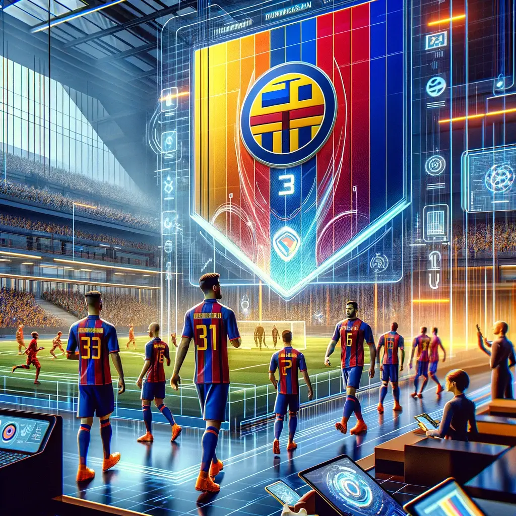 Joueurs de foot qui arrivent dans un stade