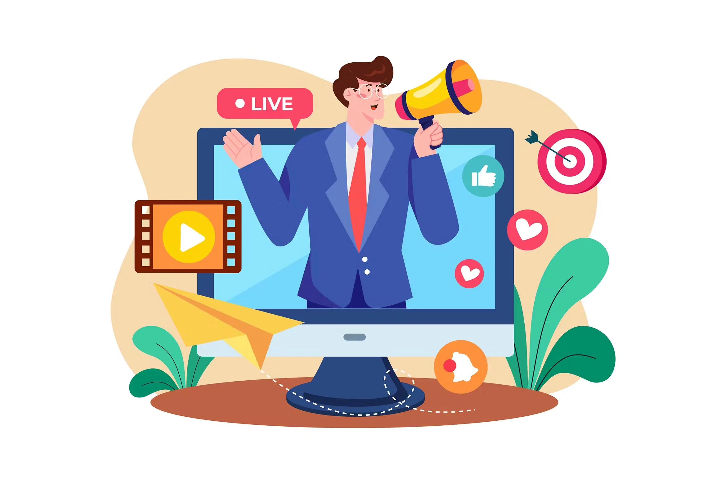 Illustration d'un live