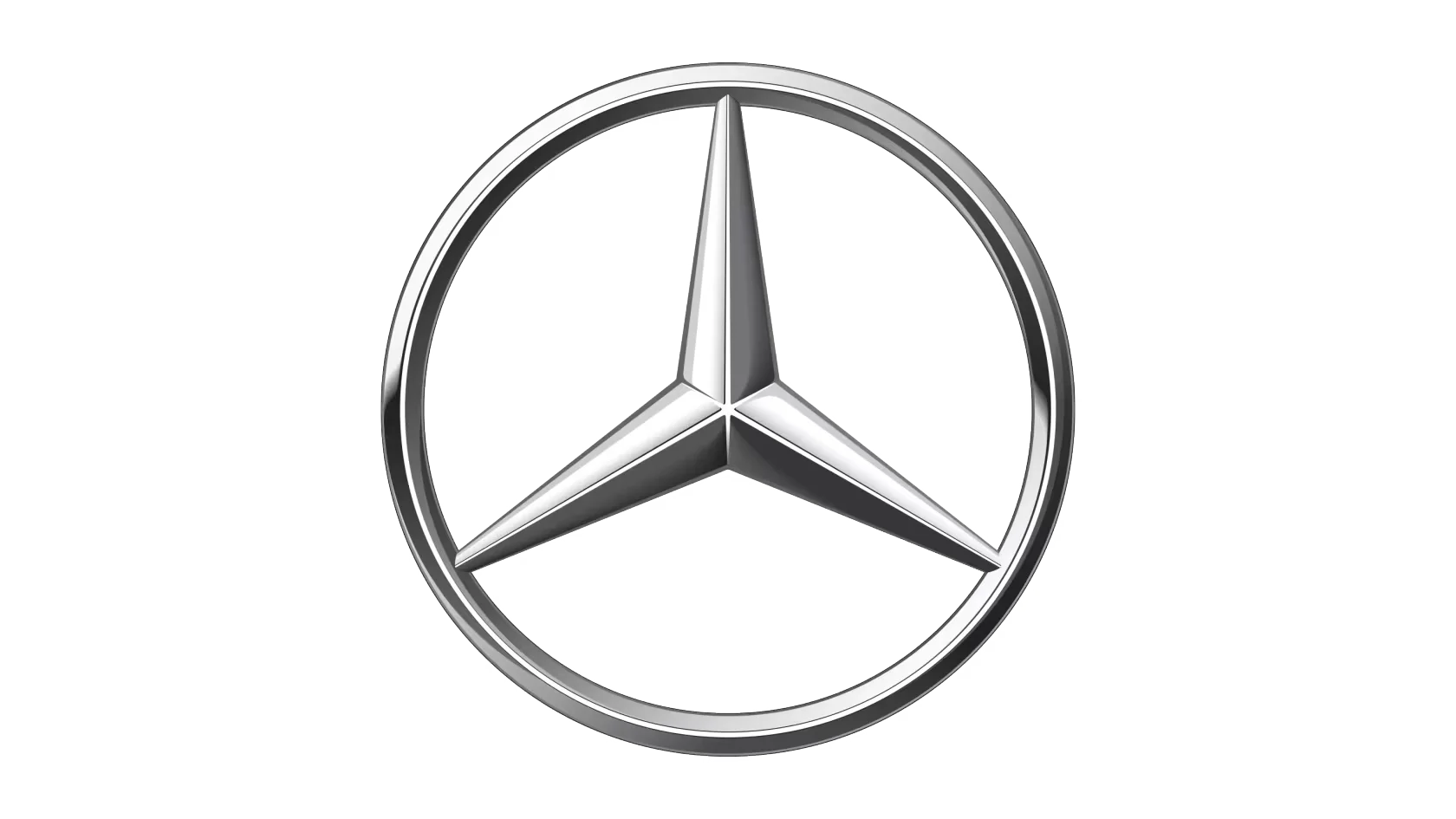 Célèbre logo de la marque de voiture Mercedes